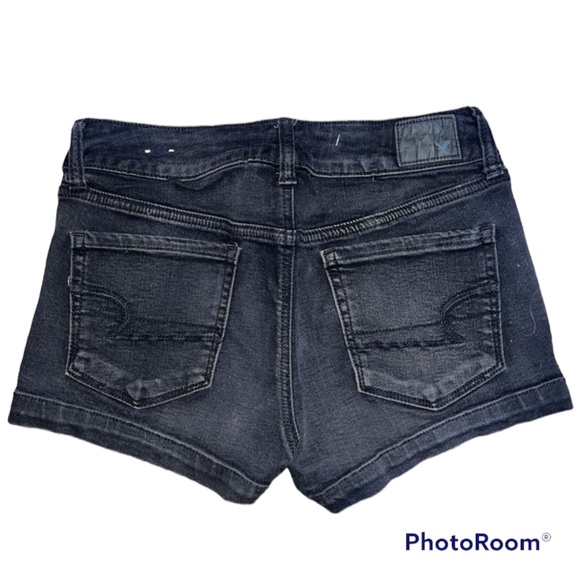 American Eagle Black “Shortie” Shorts - Picture 2 of 3